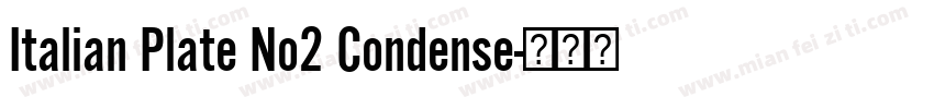 Italian Plate No2 Condense字体转换
